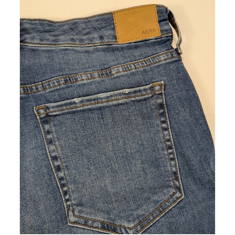 Aeropostale Jeans Women's Blue Denim 12 Short Bootcut Mid-Rise Stretch Y2K EUC - Picture 4 of 12